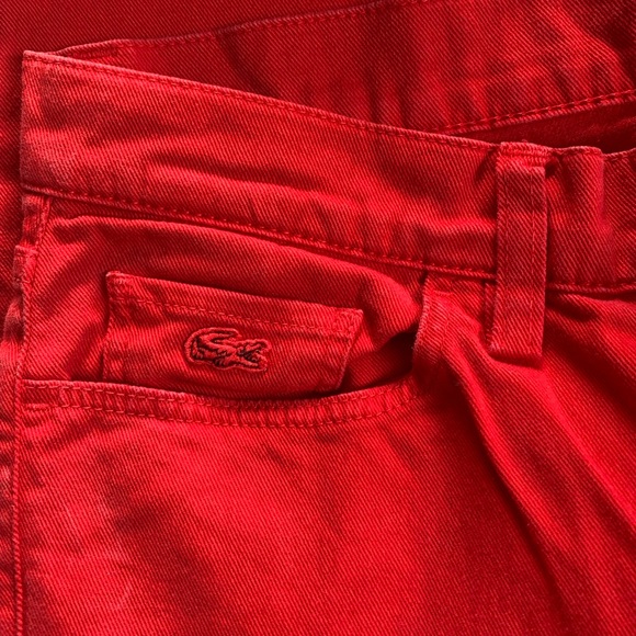 Red Lacoste jeans - Picture 2 of 3